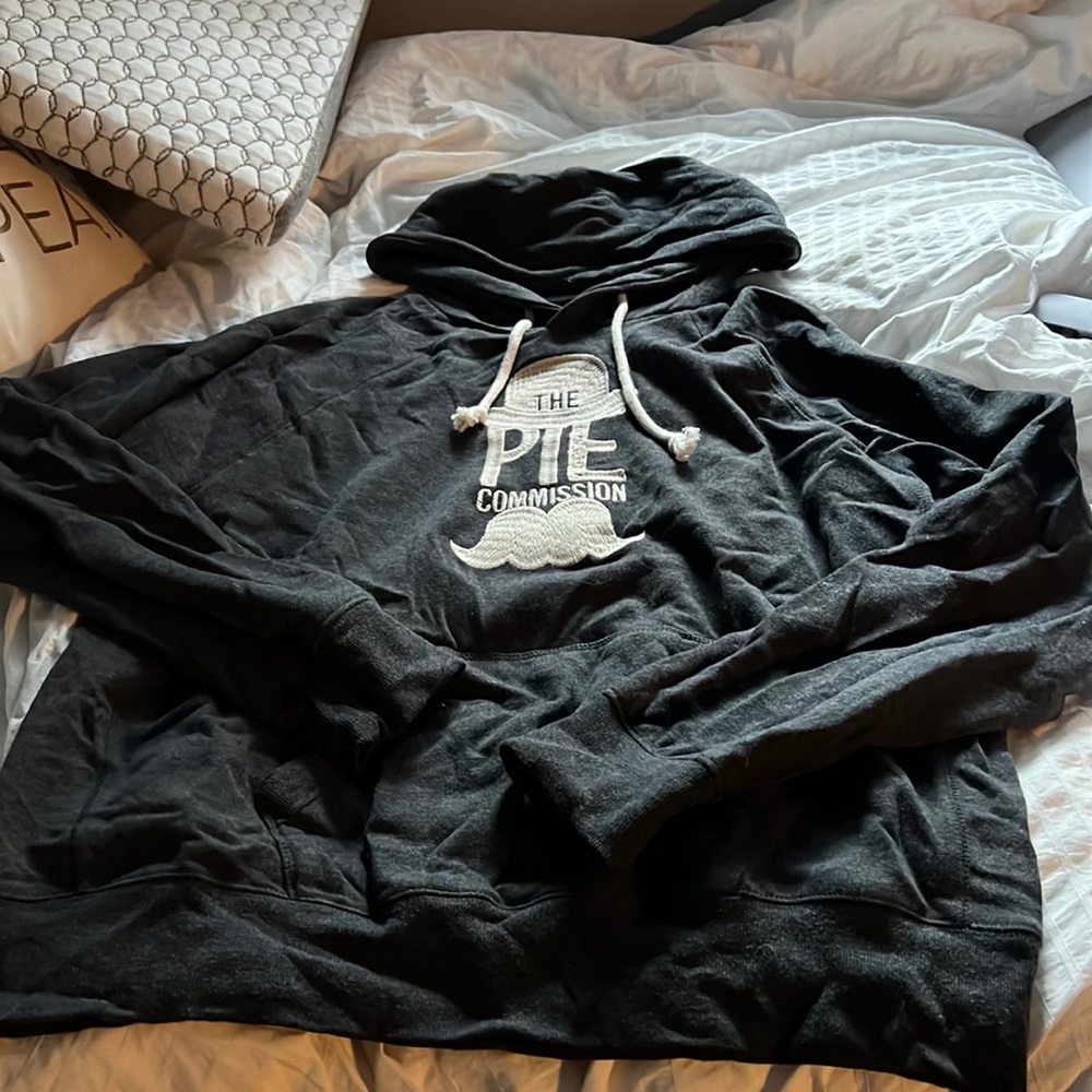 The pie commission branded hooded sweatshirt